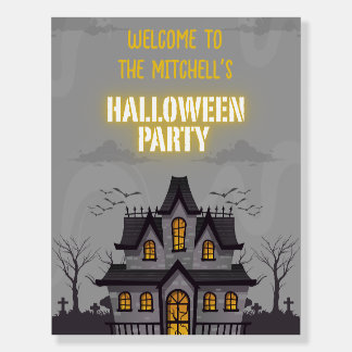 Personalized Halloween Welcome Sign