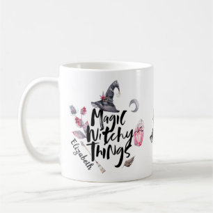 Personalized Halloween Witch Magic Witchy Things Coffee Mug