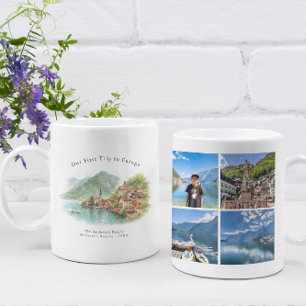 Personalized Hallstatt Austria Travel Photo Mug