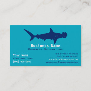 Personalized Hammerhead Shark   Ocean / Marine Business Card