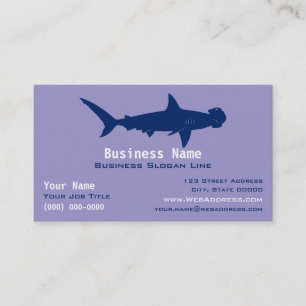 Personalized Hammerhead Shark   Ocean / Marine Business Card