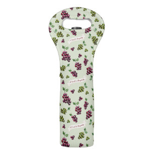 Personalized Hand-Drawn Wine Grapes Cute Vineyard Bag