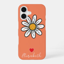 Personalized Hand Drown Cute Daisy Floral Custom