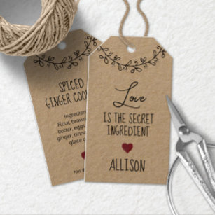 Homemade gift tags by Kimm and Miller