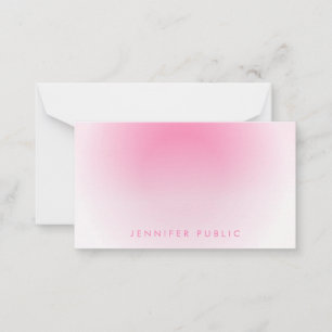 Personalized Hand Script Monogram Custom Note Card