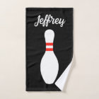 Personalized hand towel for bowling fans