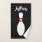 Personalized hand towel for bowling fans