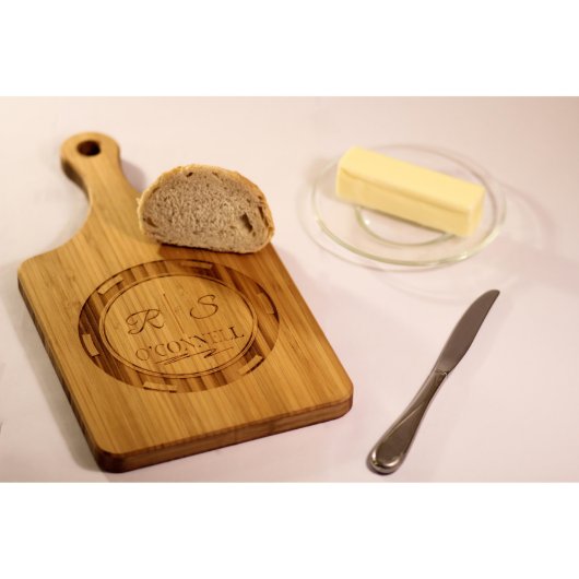 Personalized Handled Cutting Board - O'Connell (Front)