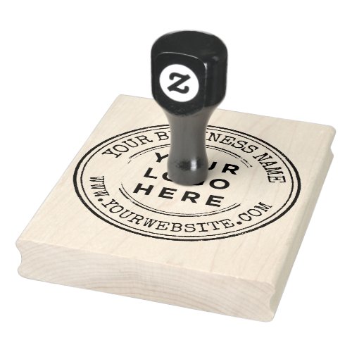 Personalized handmade business logo large rubber stamp