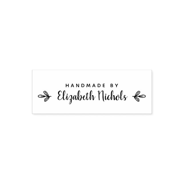 Personalized Handmade By Self-inking Stamp (Design)