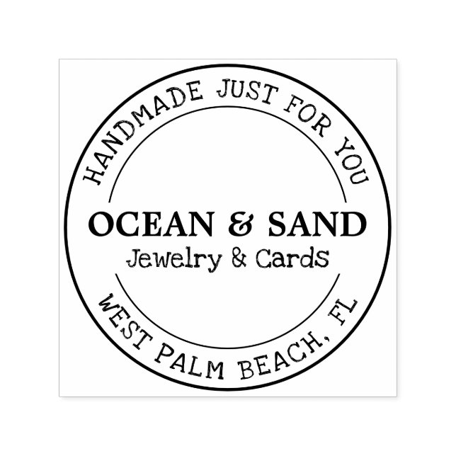 Personalized Handmade Just For You Self-inking Stamp (Design)