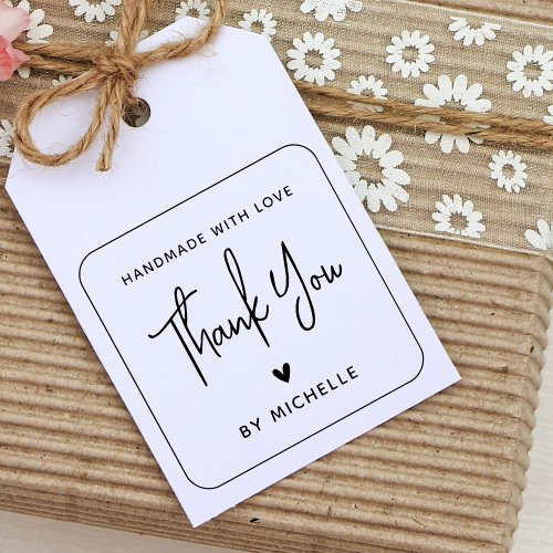 Personalized Handmade Thank You Rubber Stamp