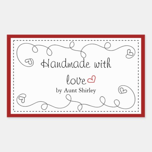 Personalized Handmade With Love Labels