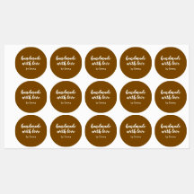 Personalized Handmade with Love Minimalist