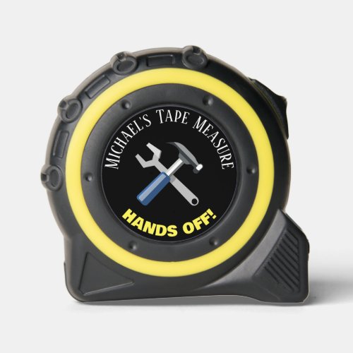 Personalized Hands Off Tools Tape Measure