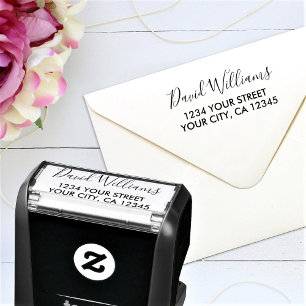 Personalized Handwriting Name Return Address Self-inking Stamp