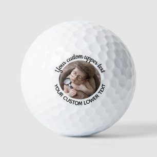 Personalized Handwritten Font & Photo Golf Balls