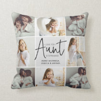 Personalized Handwritten Love You Aunt 16-Photo Throw Pillow Personalized Handwritten Love You Aunt 16-Photo Throw Pillow