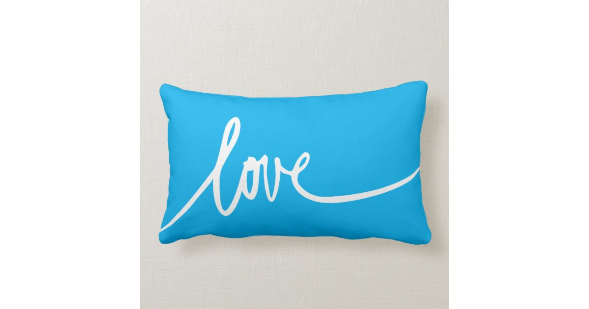 Personalized Handwritten Script Love Throw Pillow
