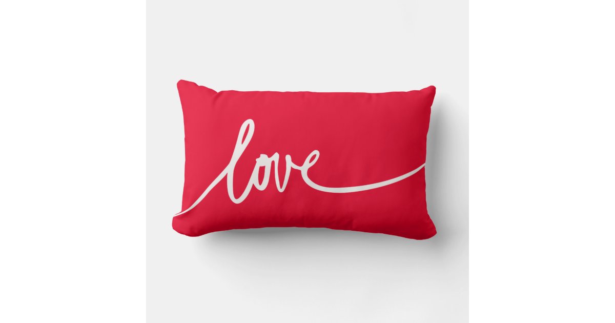 Personalized Handwritten Script Love Throw Pillow | Zazzle