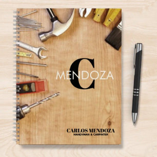 Personalized Handyman Carpenter Custom Name Notebook