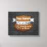 Personalized Handyman Fix-It Custom Name Canvas Print