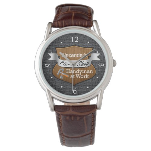 Personalized Handyman Fix_It Custom Name Mens Watch