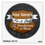 Personalized Handyman Fix-It Custom Name Wall Decal