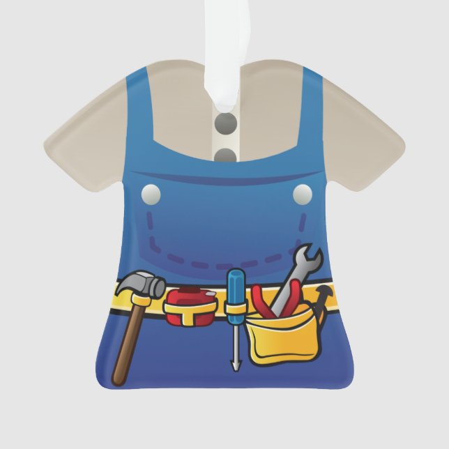 Personalized Handyman Repairman Ornament (Front)