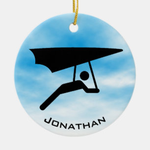 Personalized Hang Gliding Ornament