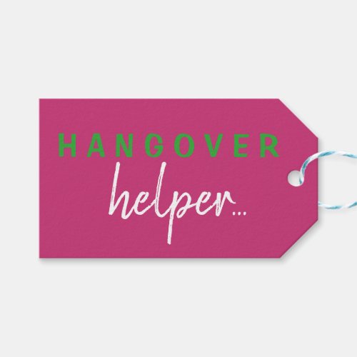 Personalized Hangover Helper Bachelorette Gift Tag