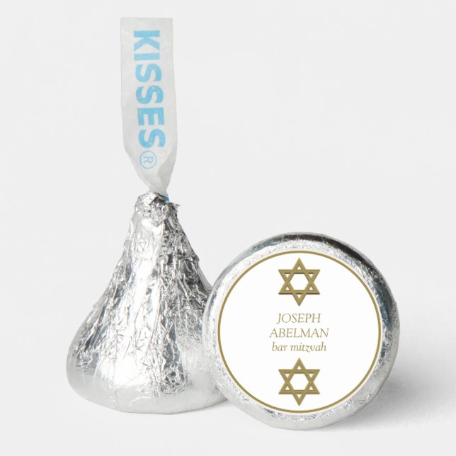 Personalized Hanukkah Gold  Hershey®'s Kisses® (Front)