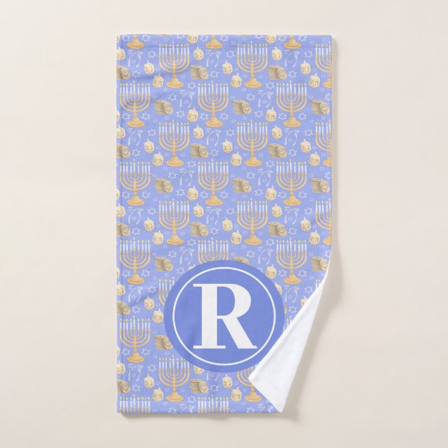 Personalized Hanukkah Hand Towel (Hand Towel)