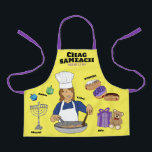Personalized Hanukkah Kids Apron<br><div class="desc">Personalized Hanukkah Apron
All text can be edited.</div>