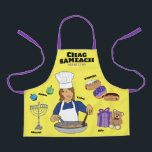 Personalized Hanukkah Kids Apron<br><div class="desc">Personalized Hanukkah Apron
All text can be edited.</div>