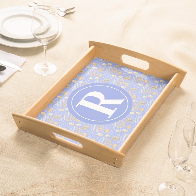 Personalized Hanukkah Serving Tray (Front)