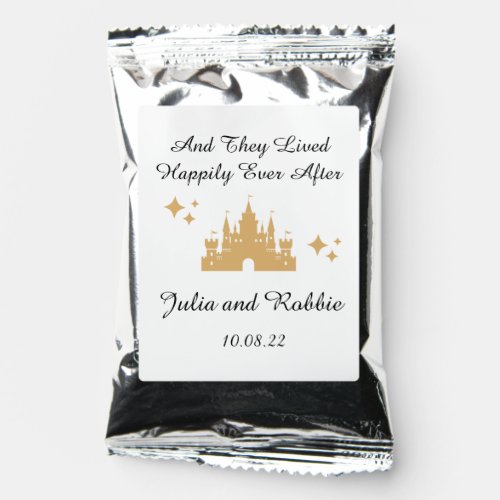 Personalized Happily Ever After Wedding Coffee Drink Mix