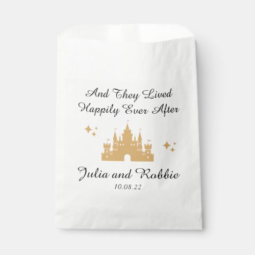 Personalized Happily Ever After Wedding Favor Bag