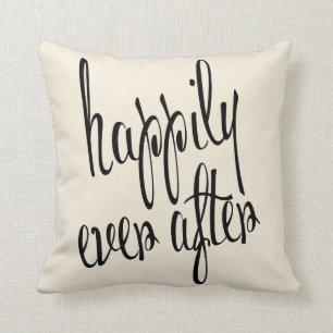 Personalized Happily Ever After Wedding Keepsake Throw Pillow