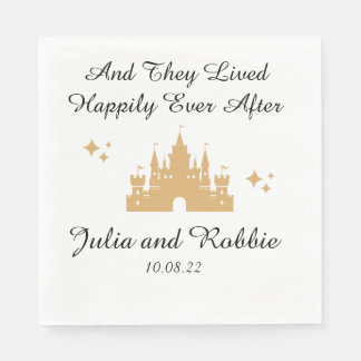 Personalized Happily Ever After Wedding Napkins