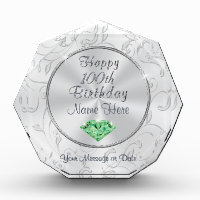 Personalized Happy 100th Birthday Gift for Her