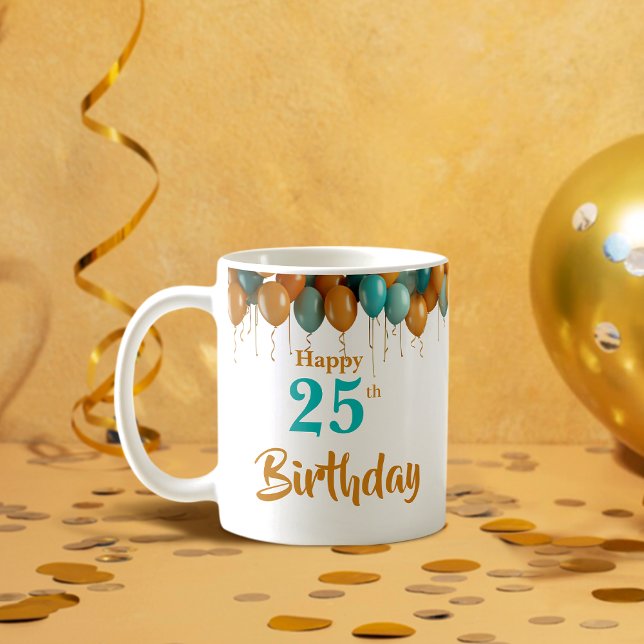 Personalized Happy 25th Birthday Coffee Mug (Creator Uploaded)