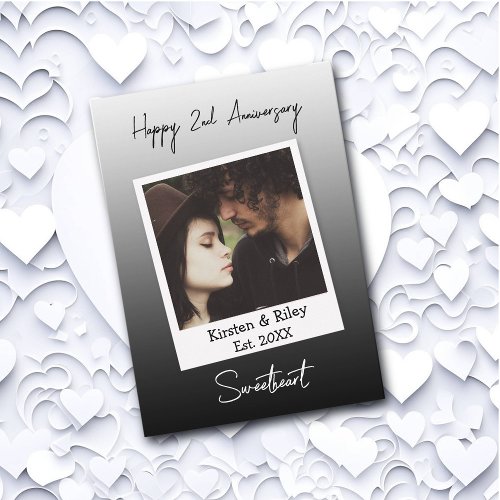 Personalized Happy Anniversary Photo Card