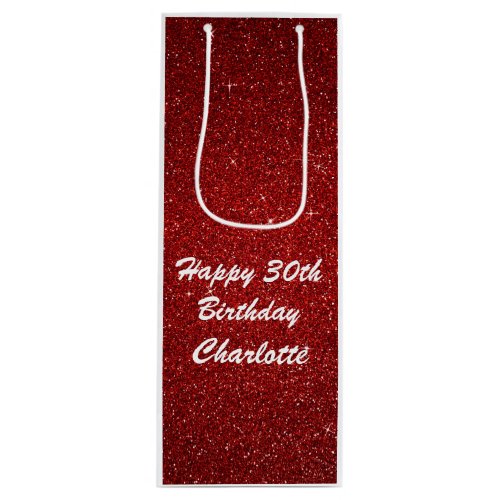 Personalized Happy Birthday Bag _ Wine Glossy