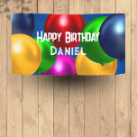 Personalized Happy Birthday Balloon Banner