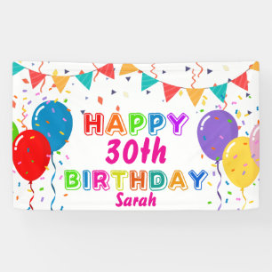 PERSONALIZED HAPPY BIRTHDAY Banner