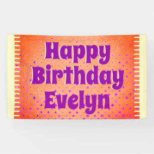 Personalized Happy Birthday Banner