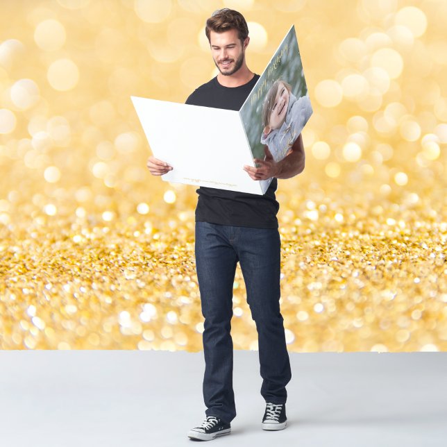 Personalized Happy Birthday Big Huge Giant Photo Card (Personalized Happy Birthday Big Huge Giant Photo Card)