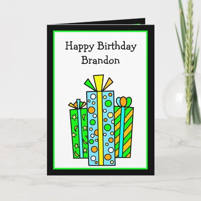 Personalized Happy Birthday Card (Front)