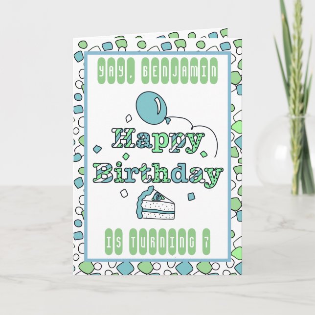 Personalized Happy Birthday Card (Front)